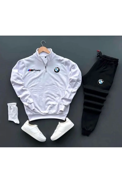 Eşofman Takımı Bmw Mpower Baskılı Unisex Eşofman Takımı 2'li set combin - 4