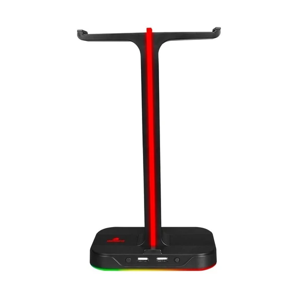GameBooster HS01 RGB Aydınlatmalı Aksesuar ve İkili Kulaklık Standı - 4
