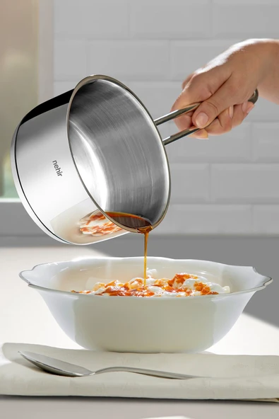 Nehir Silver Çelik Sosluk 14 cm Kapaksız - Resim 2