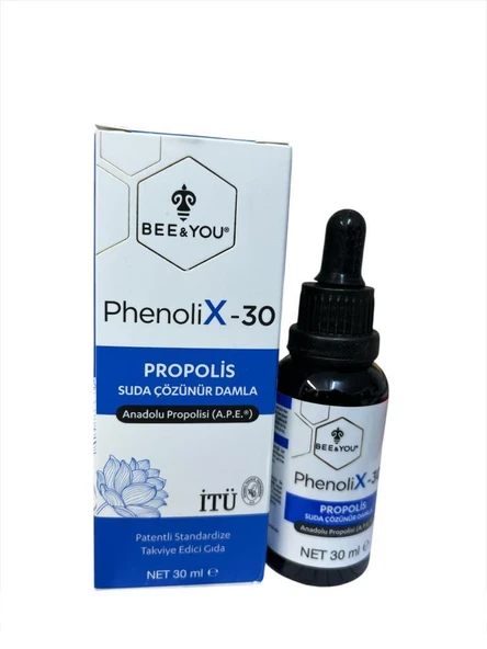Bee&You PhenoliX-30 Propolis Suda Çözünür Damla 30 Ml - SKT:09/2027