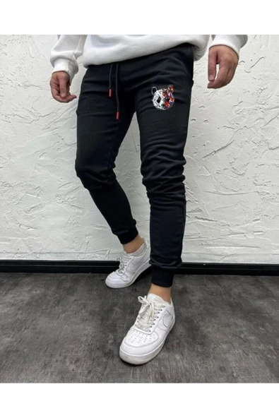 Panda Baskılı Original Unisex Kışlık Eşofman Altı 2 li Set Combin Takım - 3