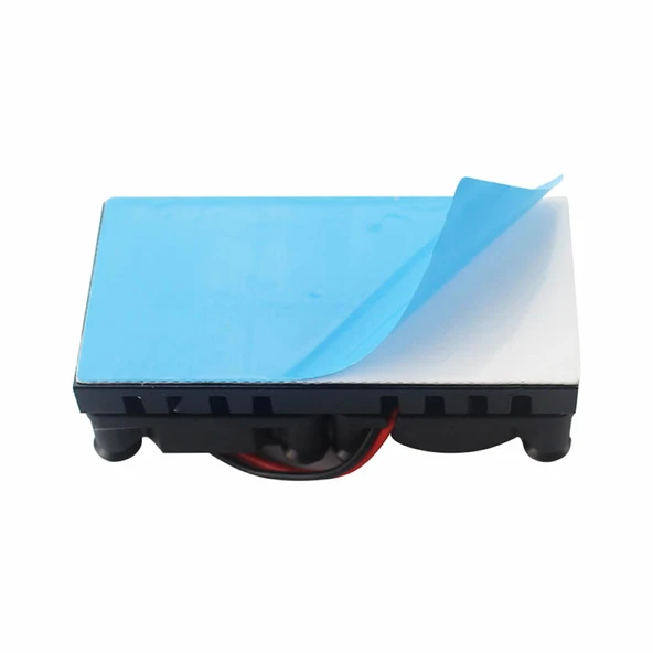 Raspberry Dual Fan Set Pi 4 3 B B+  2 Adet 9mm Alüminyum Blok Raspberry Dual Fan Set Pi 4 3 B B+  2 Adet 9mm Alüminyum Blok Çift Soğutma Fanı Isı Emici Dağıtıcı Sistem Termal Etiketli - Resim 7