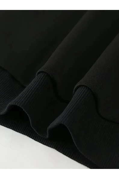 BMW Baskılı Original Ünisex kışlık Sweatshirt Siyah - 2