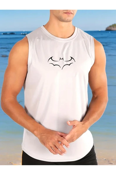Batman tasarım Baskılı özel Unisex Kolsuz  Tshirt ürün görseli