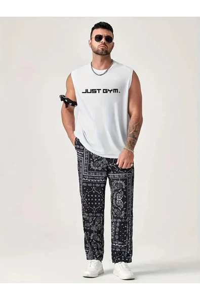 Just Gym tasarım Baskılı özel Unisex Kolsuz  Tshirt - 1