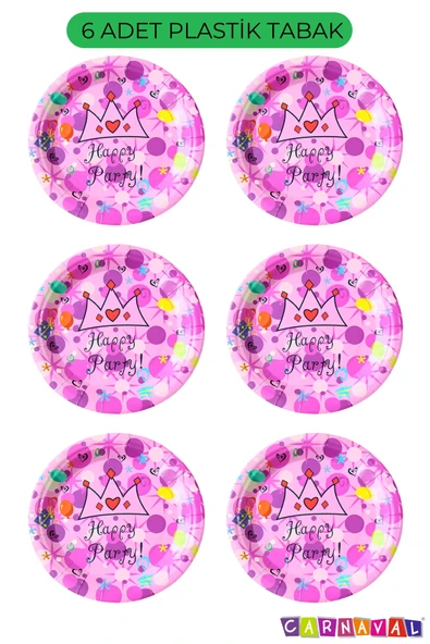 Carnaval Plastik Tabak Doğum Günü Parti Malzemeleri - Resim 5