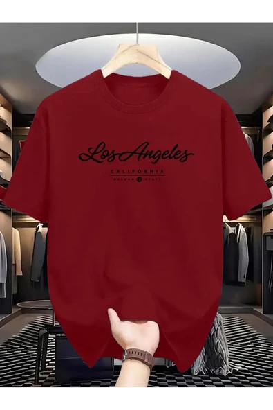 Los Angels GoldenState Baskılı Oversize Tshirt ürün görseli