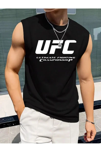 UFC tasarım Baskılı özel Unisex Kolsuz  Tshirt ürün görseli