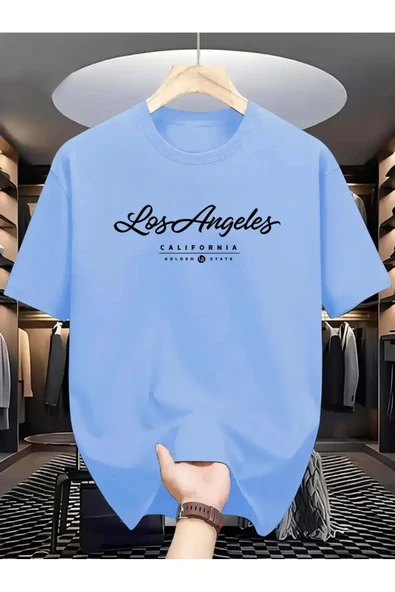 Los Angels GoldenState Baskılı Oversize Tshirt ürün görseli