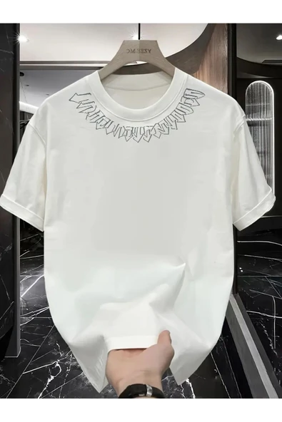 Yaka Baskılı özel tasarım Unisex Tshirt ürün görseli