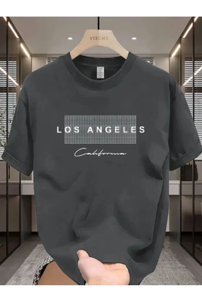 Los Angel CLF imza tasarım Baskılı özel Unisex Tshirt ürün görseli