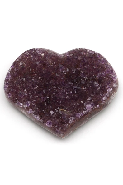 Ametist Doğal Taş Kalp