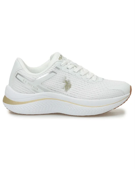 U.s. Polo Assn. Genesis Wmn 5Fx Kadın Beyaz-Altın Günlük Spor Ayakkabı - 2