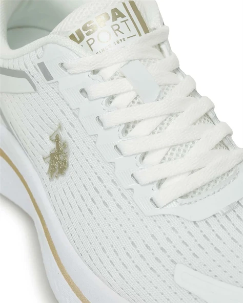 U.s. Polo Assn. Genesis Wmn 5Fx Kadın Beyaz-Altın Günlük Spor Ayakkabı - 7