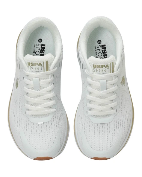 U.s. Polo Assn. Genesis Wmn 5Fx Kadın Beyaz-Altın Günlük Spor Ayakkabı - 6