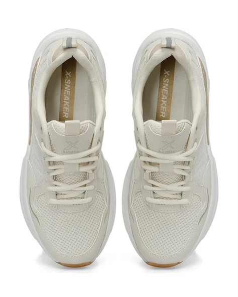 Kinetix Prestige Tx W 5Fx Kadın Ekru-Altın Sneaker Ayakkabı - 6