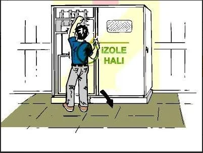 MAS ELEKTRO Yalıtkan Paspas İzole Halı 5Mm 40 Kw Siyah Renkli 5 Metre - 2