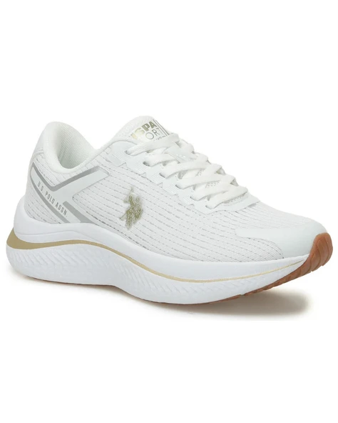 U.s. Polo Assn. Genesis Wmn 5Fx Kadın Beyaz-Altın Günlük Spor Ayakkabı