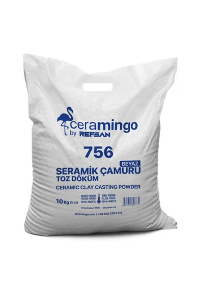 756 Seramik Çamuru Döküm Toz (1050°C) -10 Kg ürün görseli