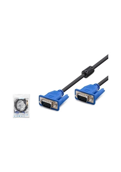 HADRON HDX7776 VGA (M) TO VGA (M) KABLO OD6.0 10M SİYAH
