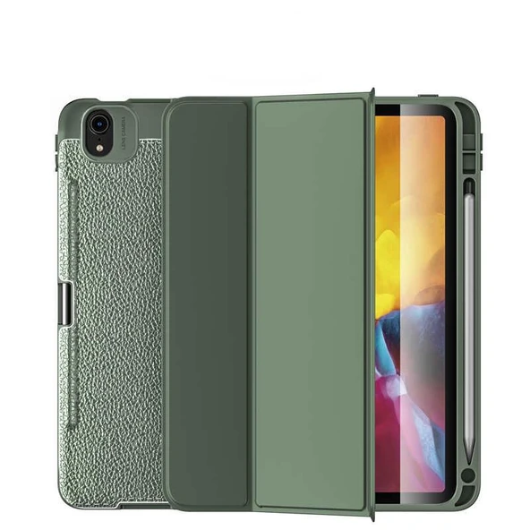 İpad Air 11 2024 / İpad Air 10.9 2022 (5.Nesil) / İpad Air 10.9 2020 (4.Nesil) / İpad Pro 11 2018 Tablet Kılıfı Deri Görünümlü Şık Tasarım Tablet Kılıfı - Resim 3