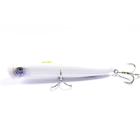 Fujin Salt Popper 12cm 30gr Su Üstü Popper  234 UV Rainbow Lemon - Resim 7