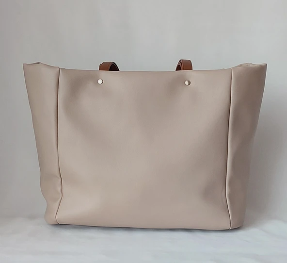 251KP549 Model Sarach Marka Bej Renk Omuz Çantası - 2