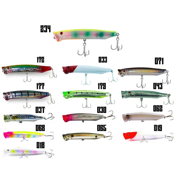 Fujin Salt Popper 12cm 30gr Su Üstü Popper  234 UV Rainbow Lemon ürün görseli