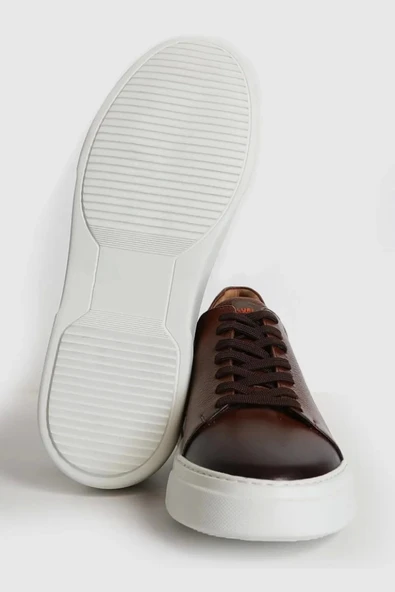 Lufian Tommy Erkek Deri Sneaker Ayakkabı Taba 111230187 - 3