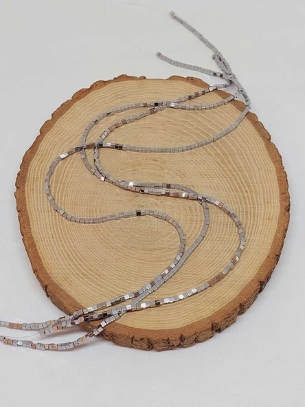 Hematit Taşı Küp Şekilli 2mm Dizi (56066) - Resim 3