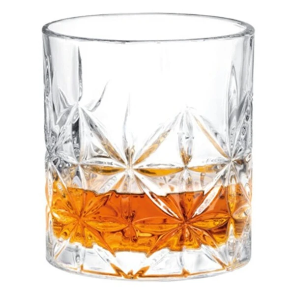Perlotus 330 cc Paris Serisi Büyük Kadeh Viski Bardağı 4 Adet Viski Taşı Hediyeli - 7