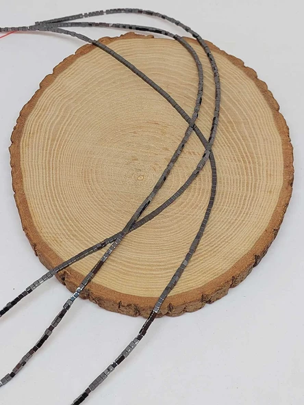 Hematit Taşı Küp Şekilli 2mm Dizi (56068) - Resim 3