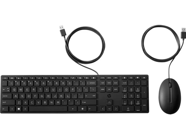 HP 320MK Kablolu Set Klavye & Mouse Siyah 9SR36AA