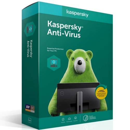 Kaspersky ANTIVIRUS 3 Kullanici, 1 YIL, Kutulu Ürün