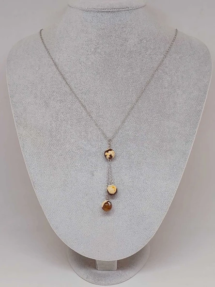 Akik Taşı Zincirli Kolye (22430) - Resim 2