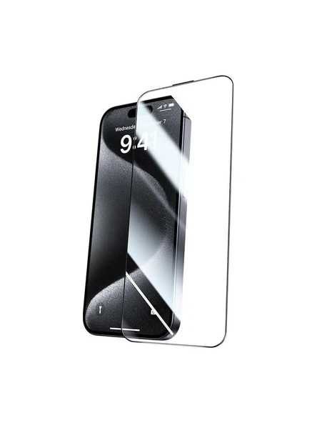 iPhone 16 (6.1) Hd Kırılmaz Cam Tam Kaplayan Ekran Koruyucu