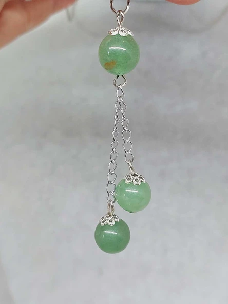 Aventurin Taşı Zincirli Kolye (8952) - Resim 4