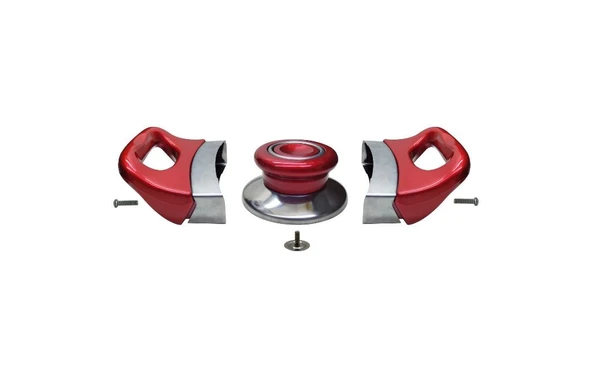 Tencere Tava Sahan Kulp ve Kapak Kulpu Kırmızı 3 Set - 2