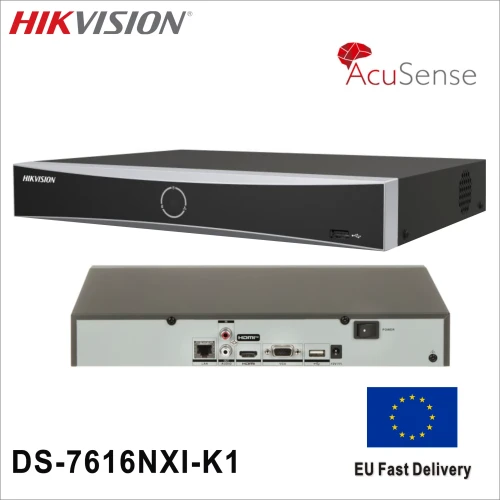 HIKVISION DS-7616NXI-K1, 16Kanal, 12Mpix, H265+, AcuSense, 1 HDD Destegi, 2160P Kayit, 160Mbps Bant Genisligi, Metal Kasa, NVR - 4