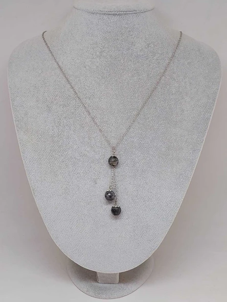 Spektrolit Taşı Zincirli Kolye (15390) - Resim 2