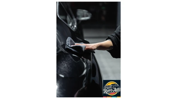 Roro Auto Uludağ Mikrofiber Araç Kurulama Bezi 60x90 Siyah - 3