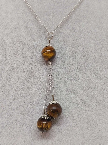 Kaplangözü Taşı Zincirli Kolye (8936) - Resim 5