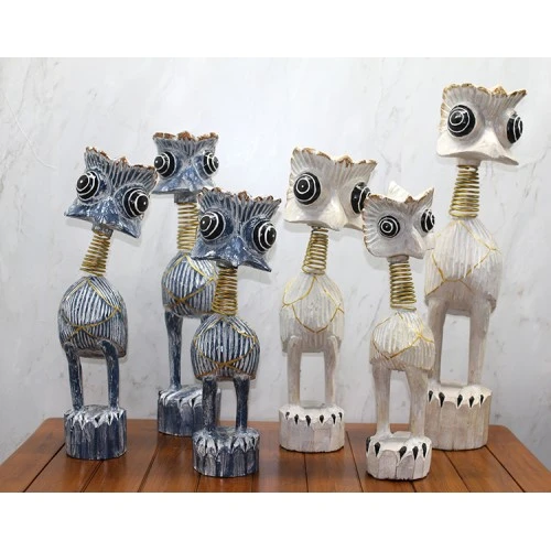 Ahşap 3'lü Deve Kuşu Seti 60 Cm ürün görseli