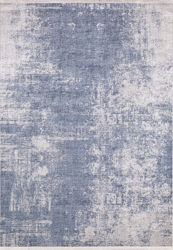 USSO Modern Buz Mavisi Yıkanabilir Halı HLN801 - 2