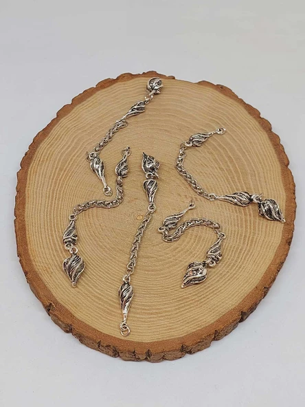 Gümüş Kaplama Alpaka Tesbih Püskülü/2 adet (55776) - Resim 3