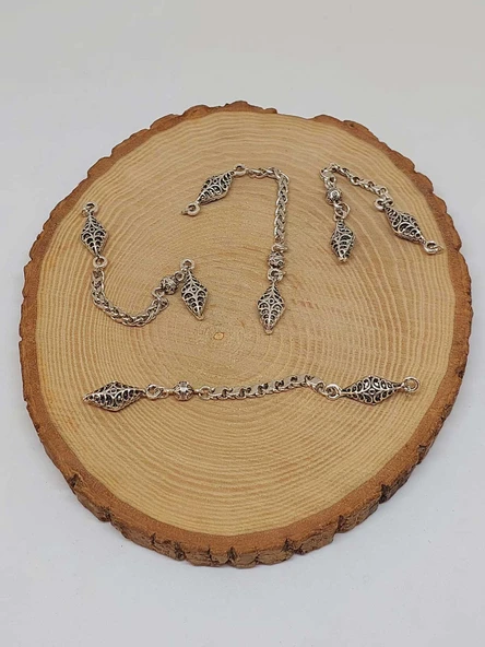 Gümüş Kaplama Alpaka Tesbih Püskülü/2 adet (55782) - Resim 3