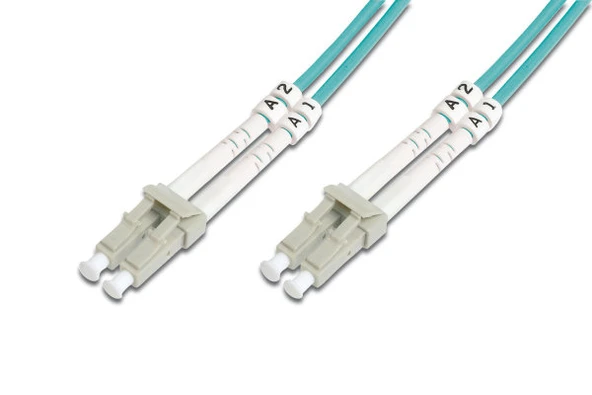 Beek LC-LC Fiber Optik Patch Kablo, Multimode OM 3 50/125 Duplex, 3.0mm, LSZH, 45 metre