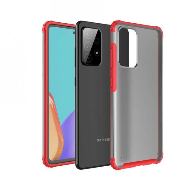 Ceponya Samsung Galaxy A72 Kılıf Kamera Çıkıntılı Airbag Tasarım Sert Silikon - 2