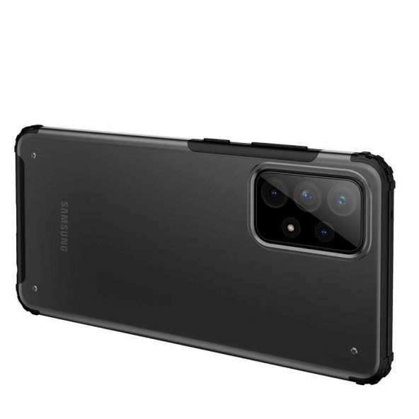 Ceponya Samsung Galaxy A72 Kılıf Kamera Çıkıntılı Airbag Tasarım Sert Silikon - 3