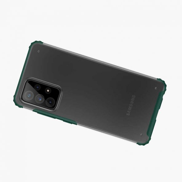 Ceponya Samsung Galaxy A72 Kılıf Kamera Çıkıntılı Airbag Tasarım Sert Silikon - 8
